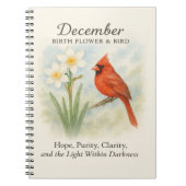 Carnet Elegant December Scripture Christian Cardinal  (Devant)