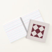 Carnet Elegant Deep Plum & Pearl Grey Geometric Notebook (Intérieur)