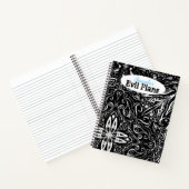 Carnet Elégant design de mandala noir et blanc jeter le p (Intérieur)