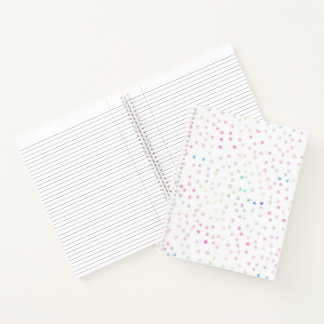 Carnet Élégant Dessin Blanc à Paillettes Iridées