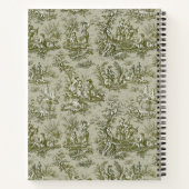 Carnet Élégant écrin vintage de toile de jouy (Dos)