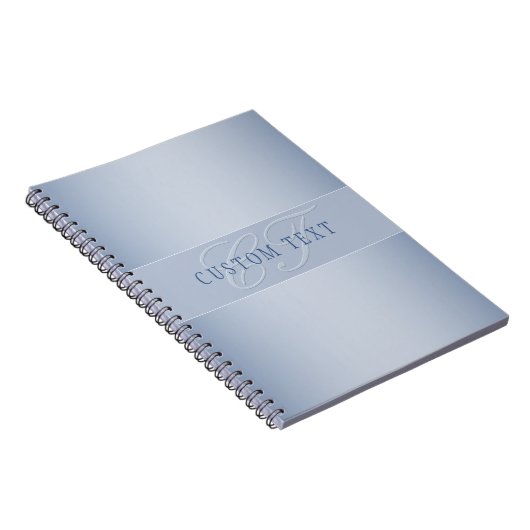 Carnet Élégant écriture de script de monogramme modifiabl (Côté Droit)