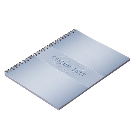 Carnet Élégant écriture de script de monogramme modifiabl (Côté gauche)