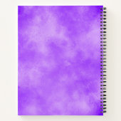 Carnet Elégant effet nuage de tempête bleu motif (Dos)