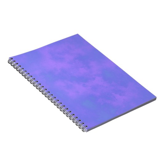Carnet Elégant effet nuage Storm motif bleu (Côté Droit)