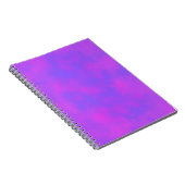 Carnet Elégant effet nuage Storm motif bleu rose (Côté Droit)