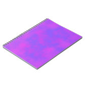 Carnet Elégant effet nuage Storm motif bleu rose (Côté gauche)