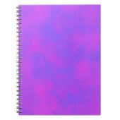 Carnet Elégant effet nuage Storm motif bleu rose (Devant)