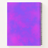 Carnet Elégant effet nuage Storm motif bleu rose (Dos)
