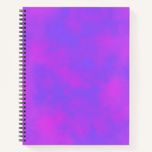 Carnet Elégant effet nuage Storm motif bleu rose