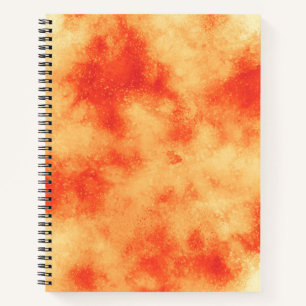 Carnet Elégant effet nuage Storm motif Orange