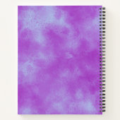 Carnet Elégant effet nuage Storm motif violet (Dos)