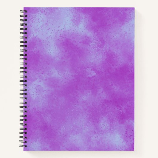 Carnet Elégant effet nuage Storm motif violet (Devant)