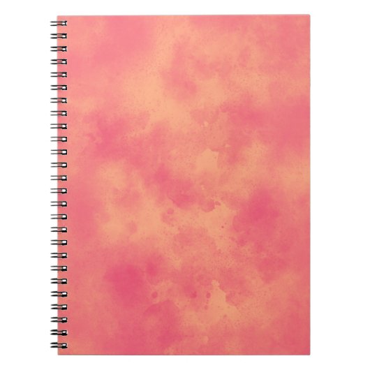 Carnet Elégant effet nuage tempête pêche motif (Devant)