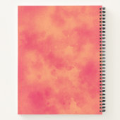 Carnet Elégant effet nuage tempête pêche motif (Dos)