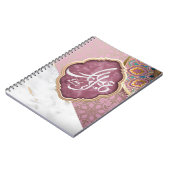 Carnet Elegant Eid Moubarak Calligraphie arabe (Côté gauche)