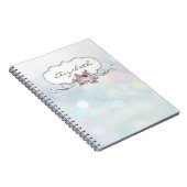 Carnet Élégant élégant, Bokeh, Rose (Côté Droit)