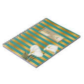 Carnet Élégant, Élégant, Écarté, Calla Lily, Personnalisé (Côté gauche)