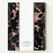 Carnet Élégant Entreprise Monogrammé   (Dos)
