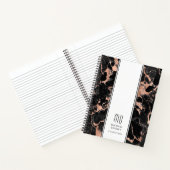 Carnet Élégant Entreprise Monogrammé   (Intérieur)