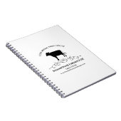 Carnet Elegant Farm Cow Silhouette (Côté Droit)