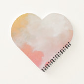 Carnet Elegant Feather Floral Watercolour  notebook  (Dos)