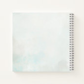 Carnet Elegant Feather Floral Watercolour  notebook  (Dos)