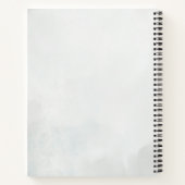 Carnet Elegant Feather Floral Watercolour  notebook  (Dos)