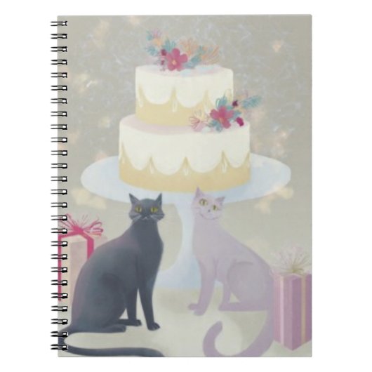 Carnet Elegant Festive Feline Celebration (Devant)