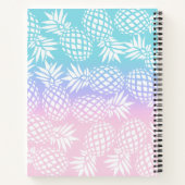 Carnet Élégant fille Gradient Ananas Motif coloré (Dos)