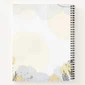 Carnet Élégant Fleur sauvage aquarelle (Dos)