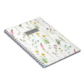 Carnet Élégant Fleur sauvage Motif botanique (Côté Droit)