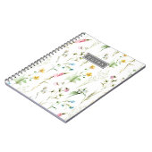 Carnet Élégant Fleur sauvage Motif botanique (Côté gauche)