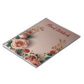Carnet Élégant floral (Côté gauche)