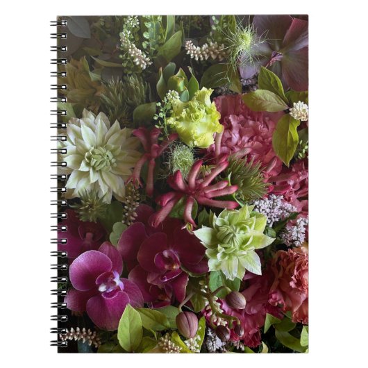 Carnet Elegant Floral Arrangement Botanical Notebook (Devant)