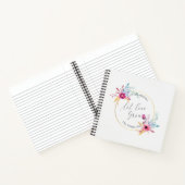 Carnet Elégant Floral Mr & Mrs Mariage Guestbook (Intérieur)