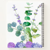 Carnet elegant floral NOTEBOOK (Dos)