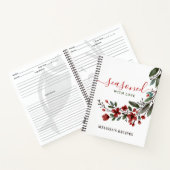 Carnet Élégant Floral Sassaisonné De Recettes Familiales (Intérieur)