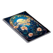 Carnet Elegant Flowers in Moonlight Art Nouveau (Côté Droit)