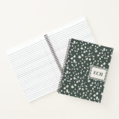 Carnet Elegant Forest Green Lunaria Monogram Hardcover (Intérieur)