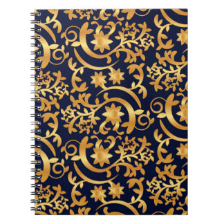 Carnet Elegant gold and dark navy