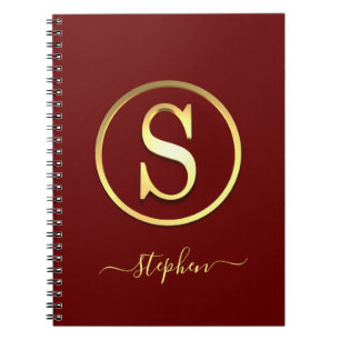 Carnet Élégant Gold Initial S