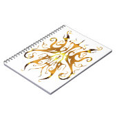 Carnet Elegant Gold Tribal Mask Abstract Design (Côté gauche)