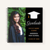 Carnet Elégant Graduation Photo Autographe Graduate Invit (Devant)