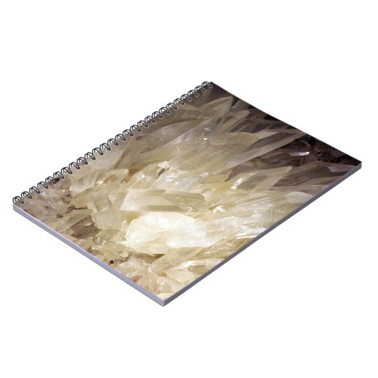 Carnet Élégant Graphique d'énergie Clair Quartz (Côté gauche)