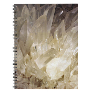 Carnet Élégant Graphique d'énergie Clair Quartz