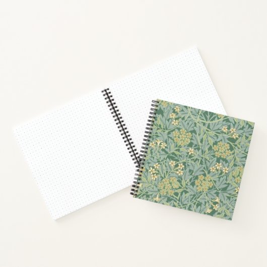 Carnet Elegant Green Jasmine Floral Pattern (Intérieur)