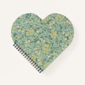 Carnet Elegant Green Jasmine Floral Pattern (Devant)