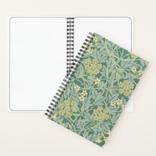 Carnet Elegant Green Jasmine Floral Pattern (À l'intérieur)