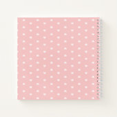 Carnet Elégant Happy Mother's Day Pink Hearts Notebook (Dos)